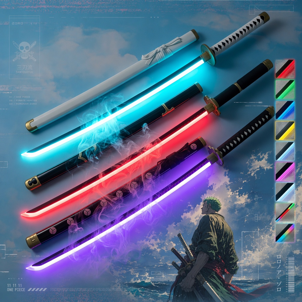 Cosplay Prop Katana - 40-calowy miecz Roronoa Zoro z One