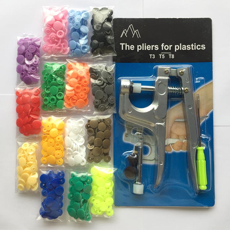 Snap Fastener Set - Szczypce do zatrzasków w kształcie litery
