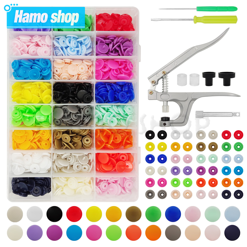 Snap Fastener Set - Zestaw szczypiec do zatrzasków plastikowych T5,