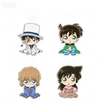 Acrylic Cosplay Prop - Przypinka anime z detektywem Conanem, Shinichi
