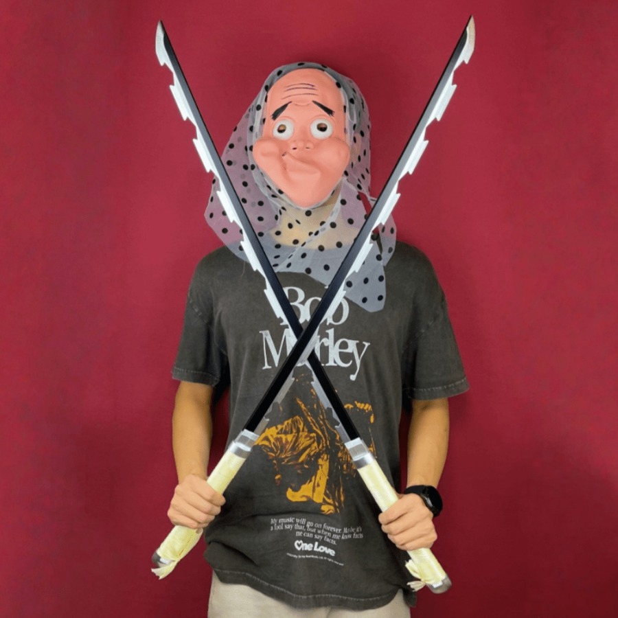 Cosplay Prop Katana - 40-calowy miecz Demon Slayer Inosuke Katana