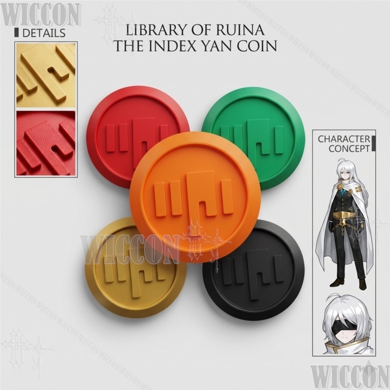 Cosplay Prop 3D Print Settings - Biblioteka Ruina Indeks Moneta Yan Rekwizyt