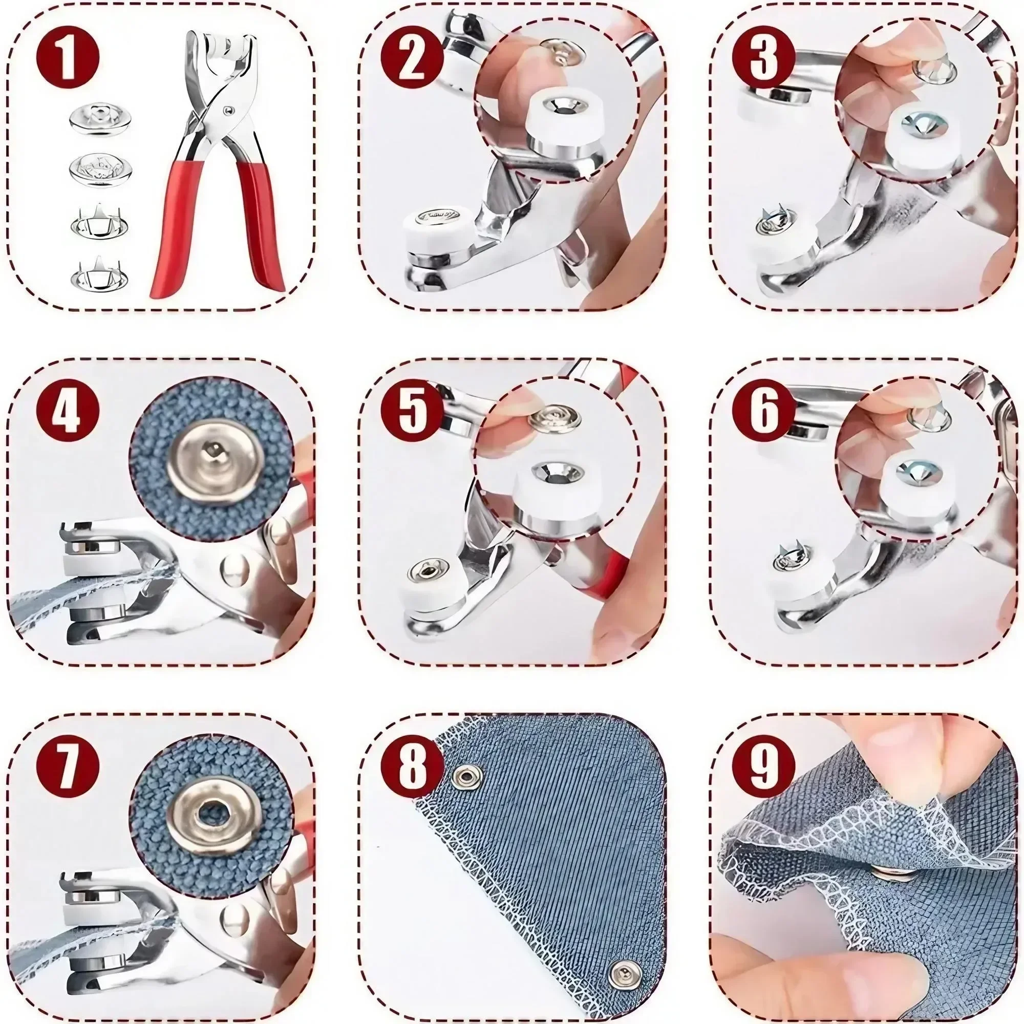 1 Zestaw 201 szt. Zestaw narzę – Snap Fastener Set recenzja i cena