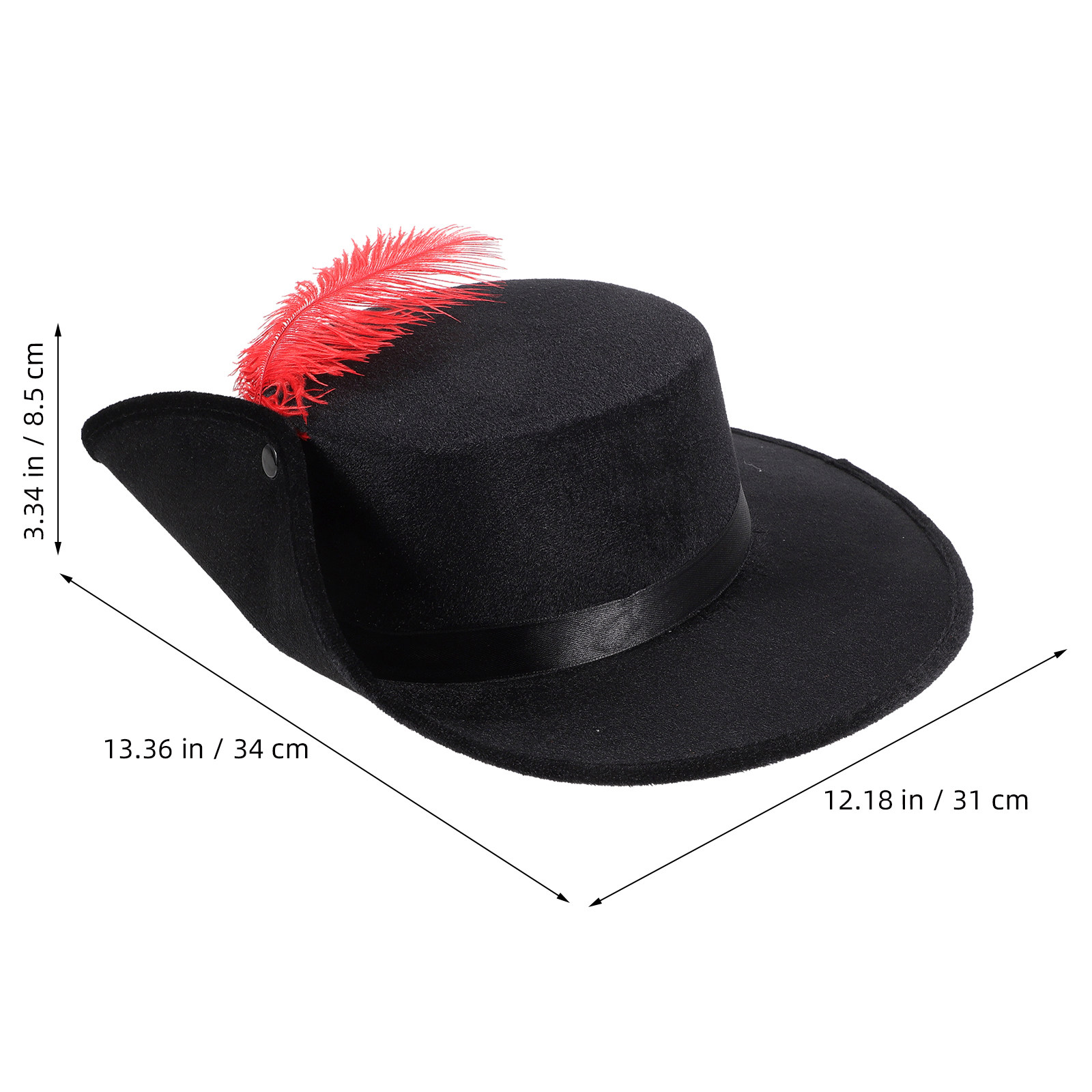 Wielorazowy kapelusz z piórami – Easy Cosplay Prop recenzja i cena