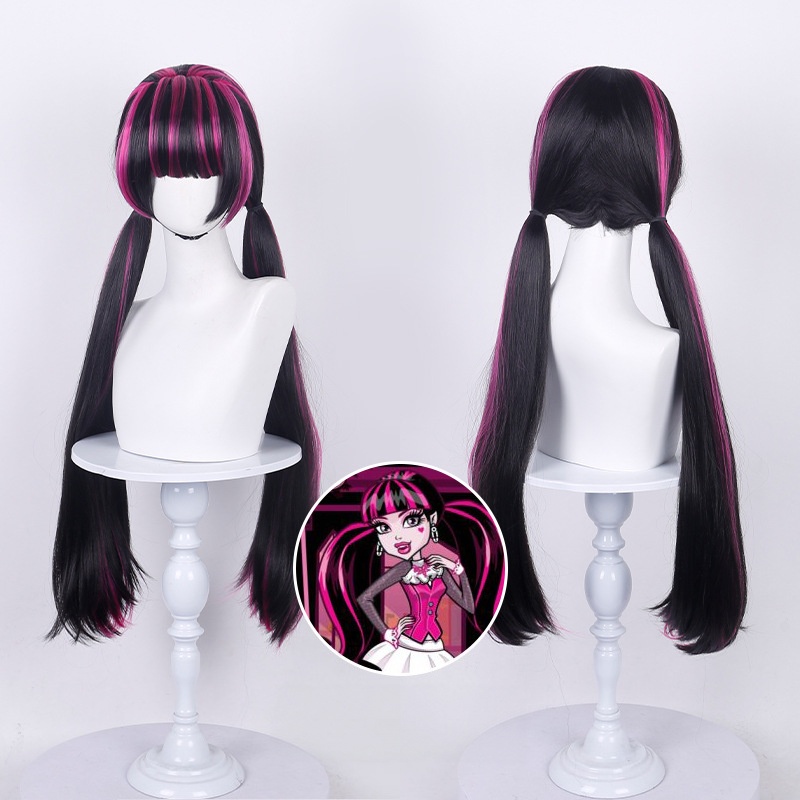 Peruka do cosplayu Draculaura  – Wig Fiber Net recenzja i cena