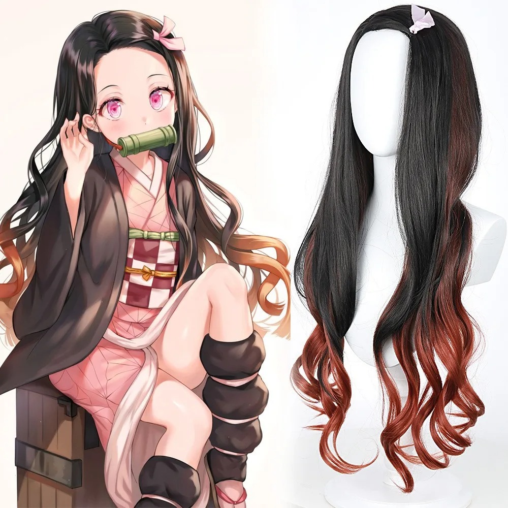 Czarno-ciemnoczerwona gradient – Wig Fiber Net recenzja i cena