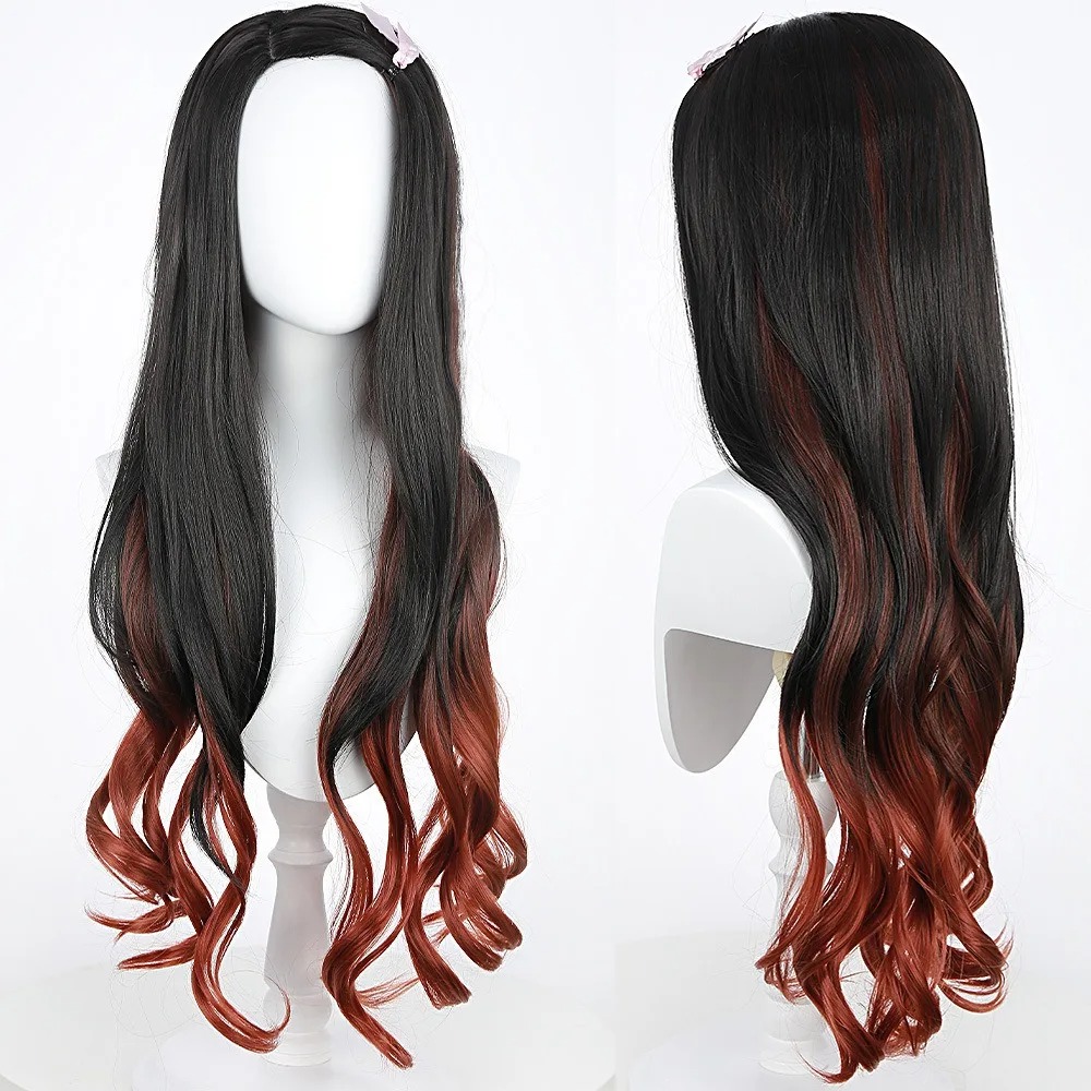 Czarno-ciemnoczerwona gradient – Wig Fiber Net recenzja i cena